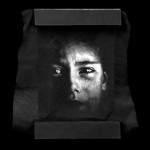 Gomez. Nox Omnibus Lucet – Untitled 5 ,Oil on black fabric ,15×23 cm _ Galleria Varsi