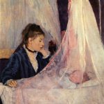 Berthe Morisot, La culla (1872); olio su tela, 255×438 cm, museo d’Orsay Berthe Morisot [Public domain or Public domain], via Wikimedia Commons ilGiornaleoff