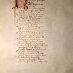 Riproduzione di una pagina di Divina Commedia della metà del XIV sec, 2010