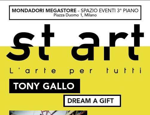 st art: “Dream a Gift” di Tony Gallo st art: “Dream a Gift” di Tony Gallo