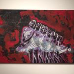 off_arte_Frank Denota_Ballerine 80×120 olio e Spray su tela