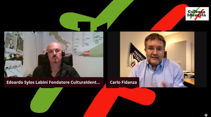 La diretta di CulturaIdentità: Edoardo Sylos Labini-Carlo Fidanza