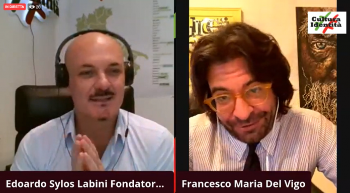 La diretta di CulturaIdentità: Edoardo Sylos Labini-Francesco Maria Del Vigo