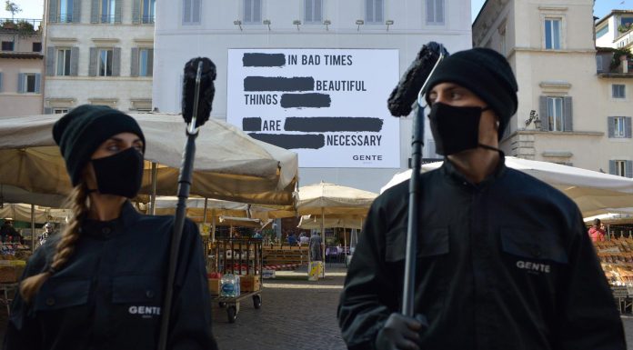 SVELATO IL MISTERO DEL MANIFESTO URBAN A CAMPO DE’ FIORI!