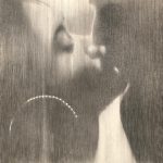 Omar Galliani, Baci rubati Covid 19, 2020, grafite su tela, cm 60 x 60