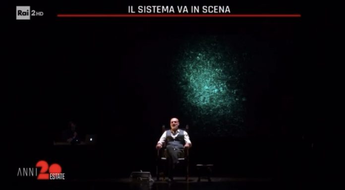 Le telecamere di Anni 20 alla prima nazionale de Il Sistema