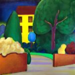 La grande casa gialla – 2020 – cm 80 x 80