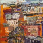 Marina Previtali, Torre Velasca, olio su tela, cm. 135×165, 2023