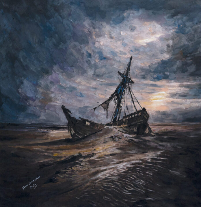 Karam Sebastiano Cannarella - Dove la luce resiste, olio su tela Karam Sebastiano Cannarella - Dove la luce resiste, olio su tela
