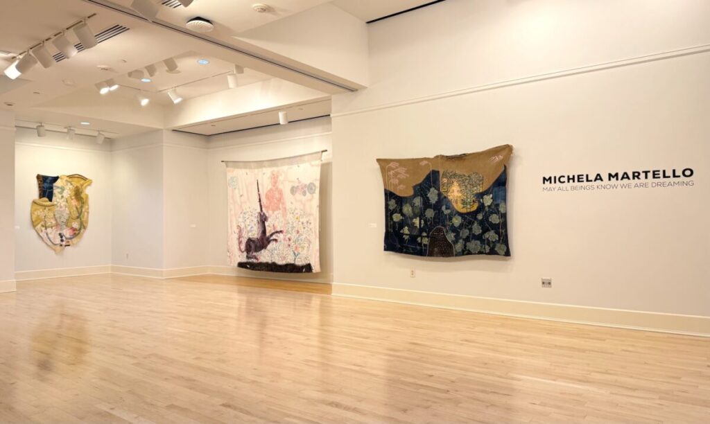 Allestimento della mostra May All Beings Know We Are Dreaming di Michela Martello - Approfondimento di Ivan Quaroni e Emanuele Beluffi